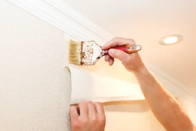 Pose de papier peint à Courtemaux — revêtements muraux et toiles de verre